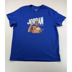 Michael Jordan Wheaties Cereal Short Sleeve T Shirt Size XXL Blue